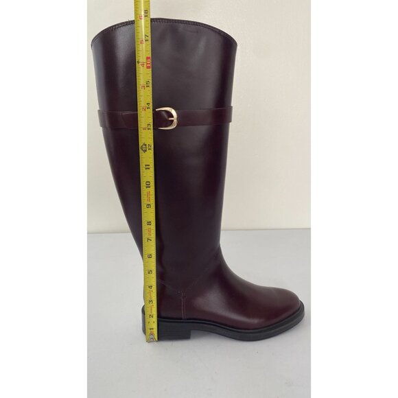 New Reformation x Kacey Musgraves Franklin Knee Riding Boot Ruby - Picture 11 of 15